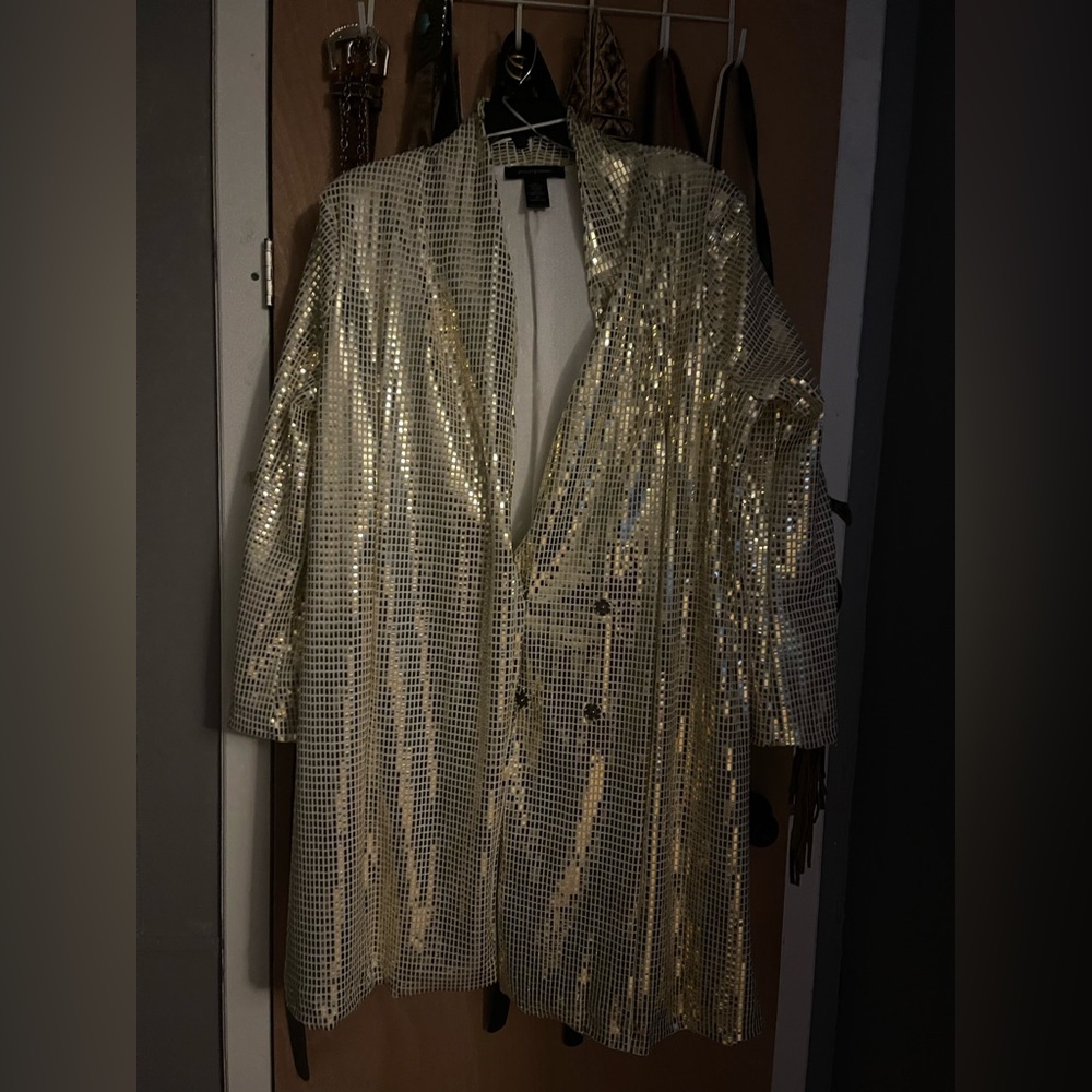 Sequin gold blazer/coat